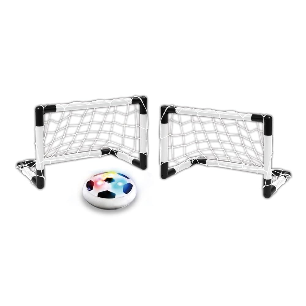 Innov8 Air Soccer Goalpost | Portable Training Net | Slide on Any Smooth Surface | Ages 5+ | Battery Operated with LED Lights | Quick Setup | Durable