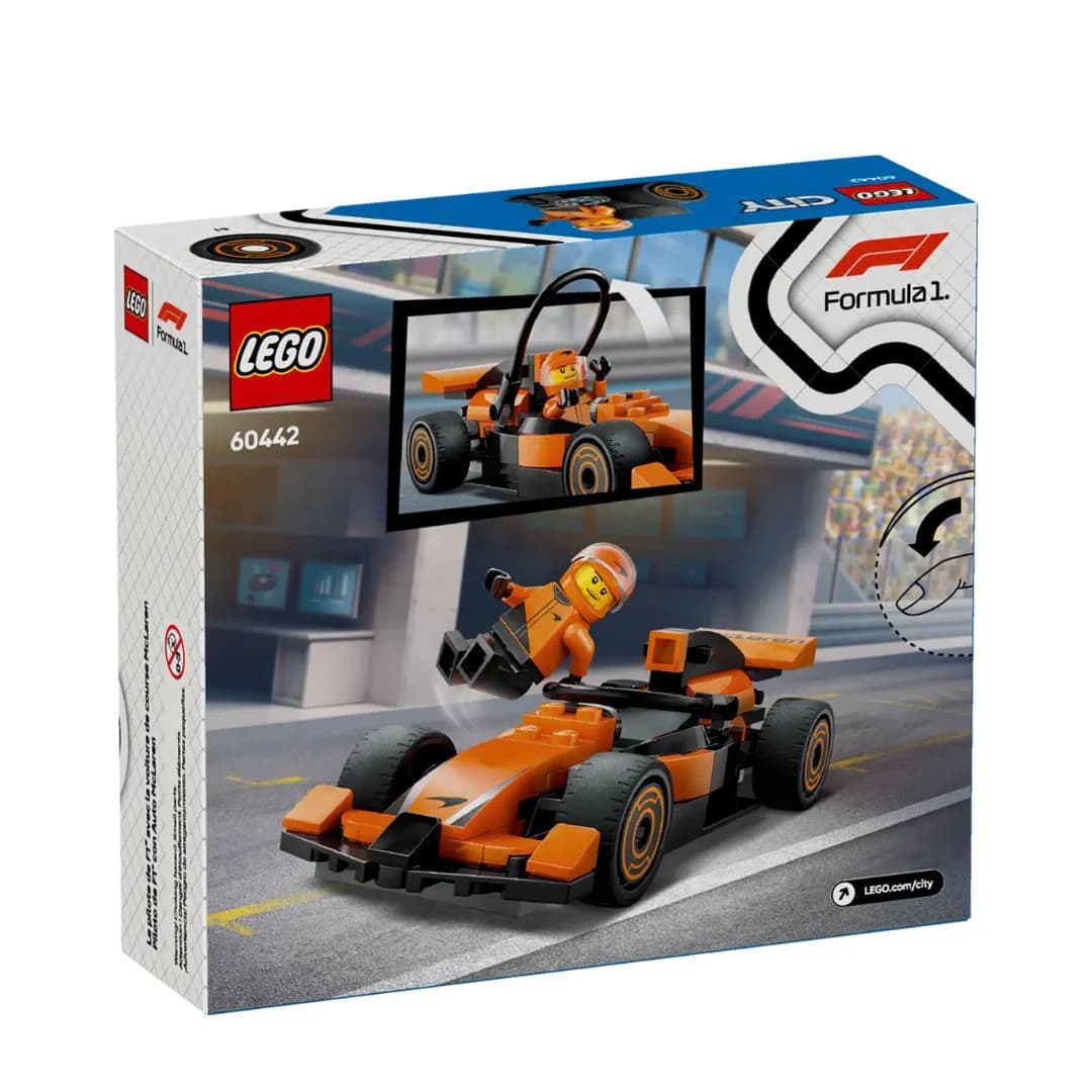 Lego 60442 City F1 Driver with McLaren Race Car (86 Pieces) view 8