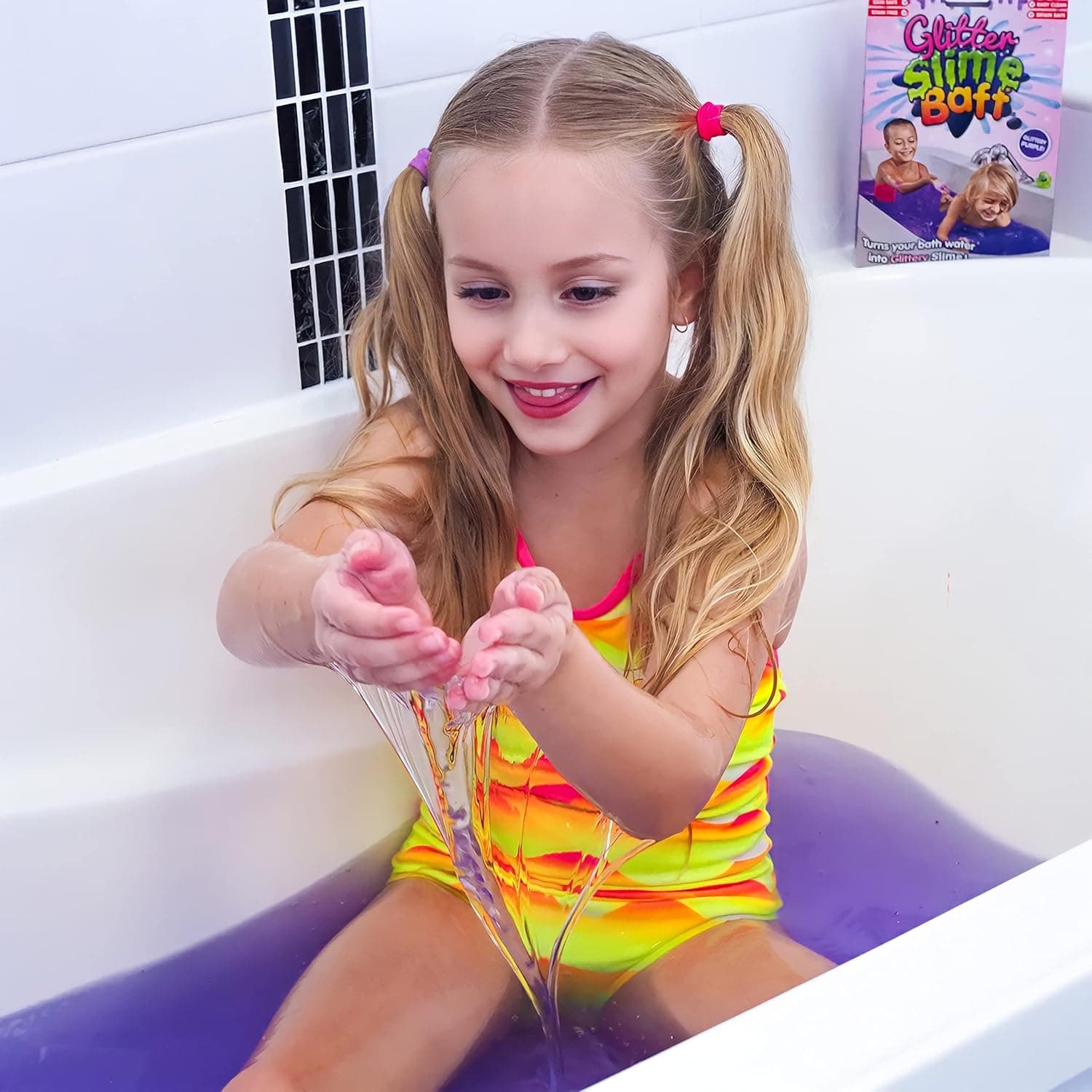 GLITTER SLIME BAFF PURPLE 150G view 4