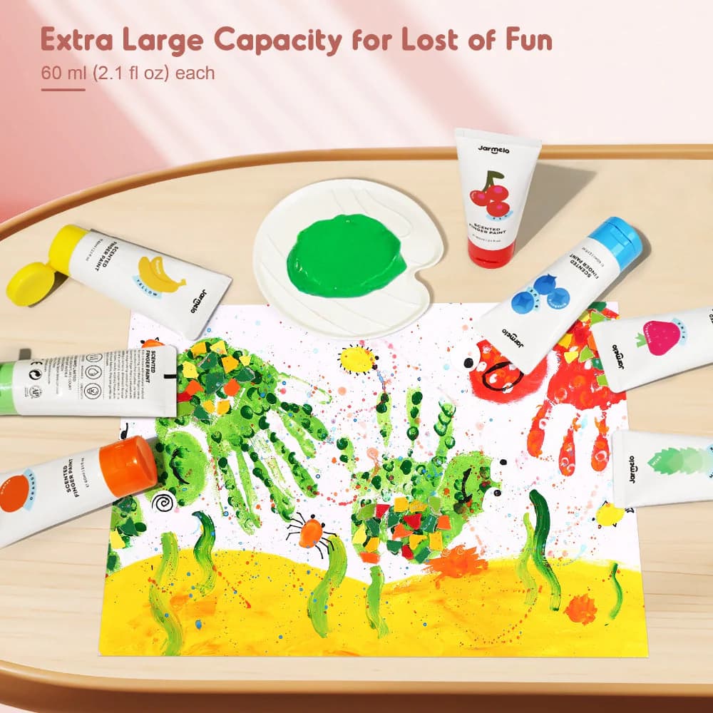Jar Melo Scented Finger Paint-8 colors view 3