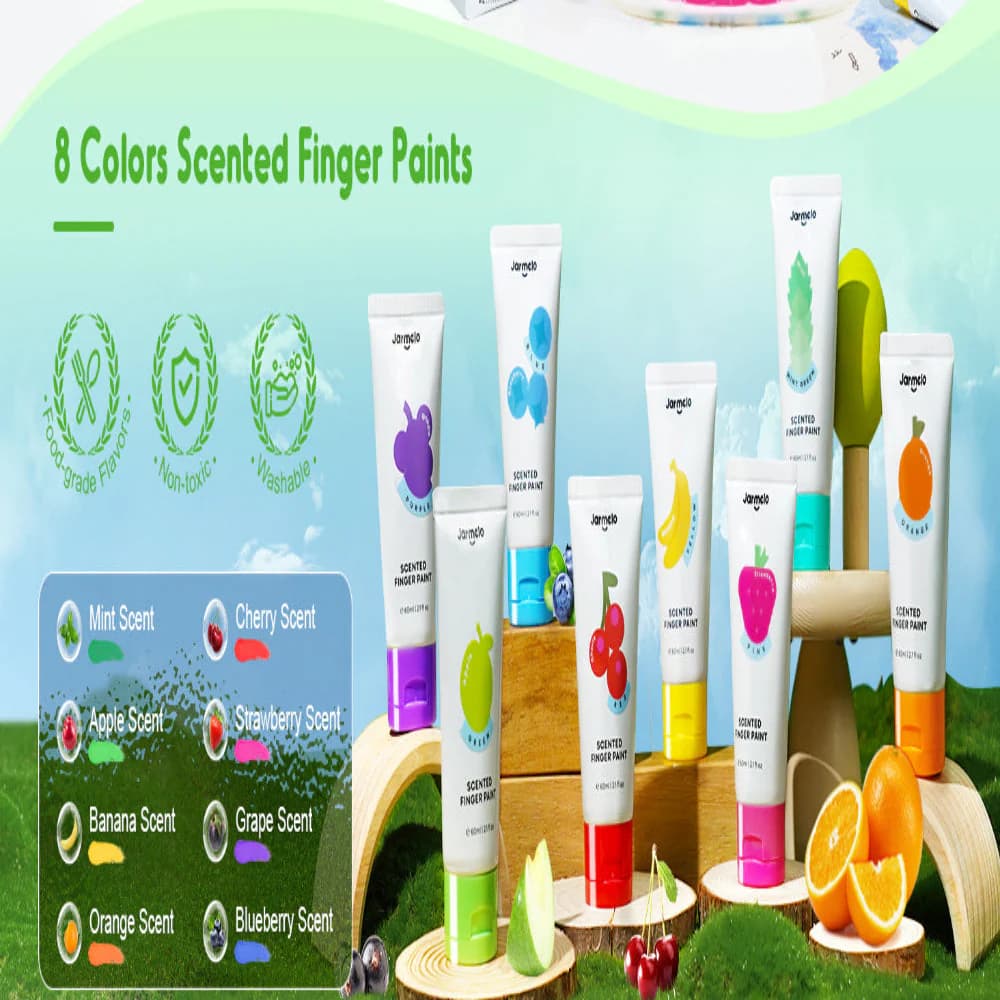 Jar Melo Scented Finger Paint-8 colors view 6