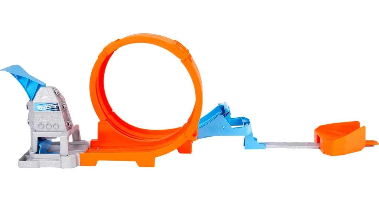 Hot Wheels® Loop Stunt Champion™ Track Set with Dual-Track Loop, Dual Launch, Spring Ramp & 1 Car for Kids 4 Years Old & Older view 2