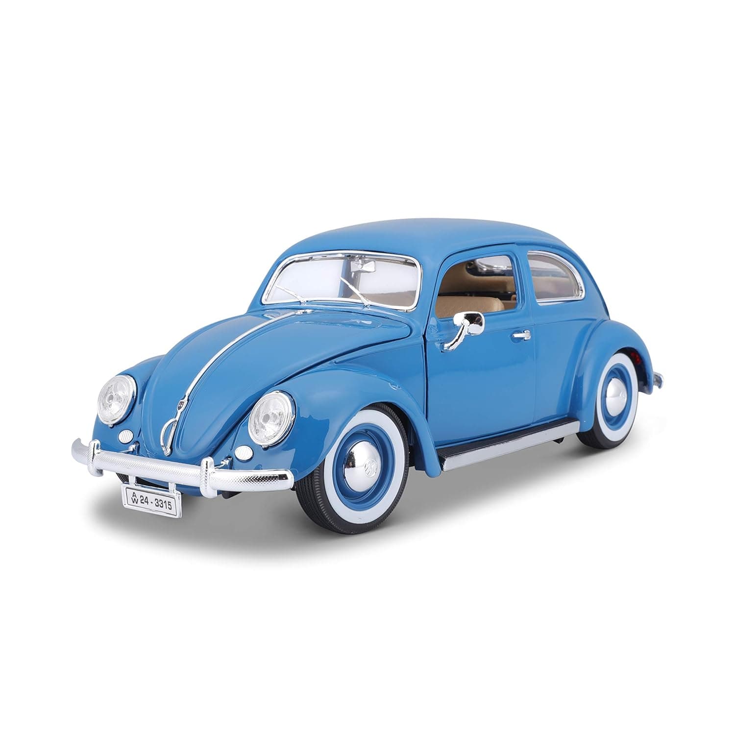 Bburago Die-Cast 1: 18 Scale VW Kafer Beetle (1955) (Blue)
