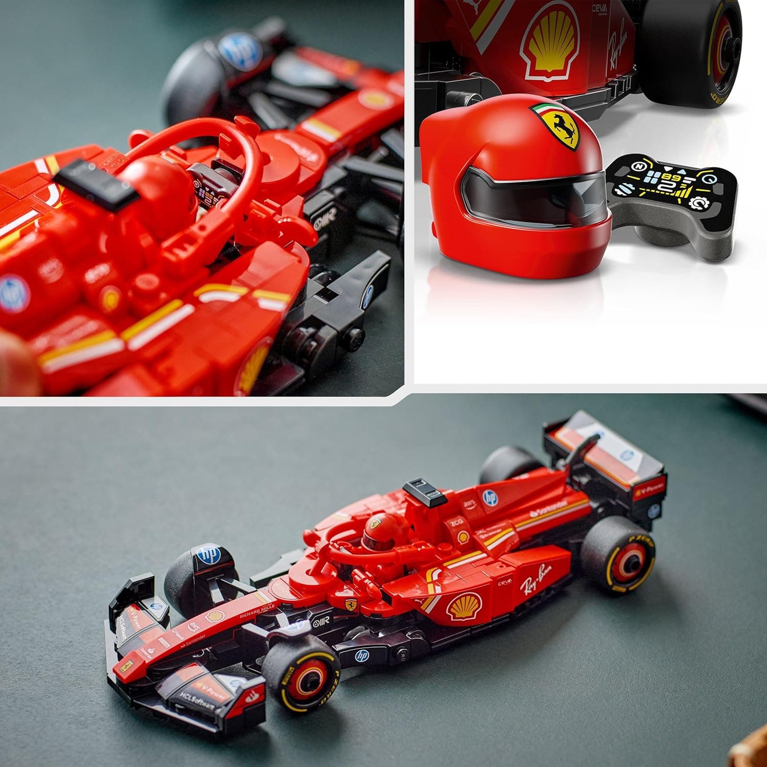 LEGO Speed Champions Ferrari SF-24 F1 Race Car Driver Set 77242 Building Blocks Toys for 10+ Gift for Boys and Girls view 4