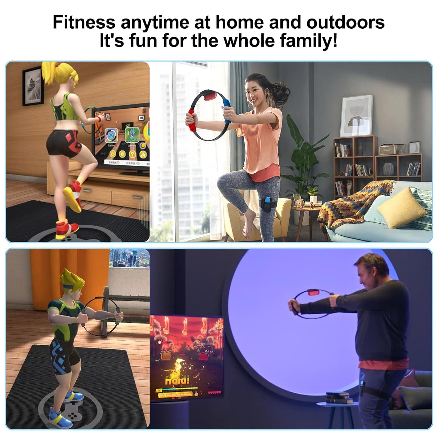 Sameo Gym Master Ring Fit Adventure - Free Entertainment and Fitness Video Games, with Leg Strap Accessories for Android & iOS Mobile Phones view 5