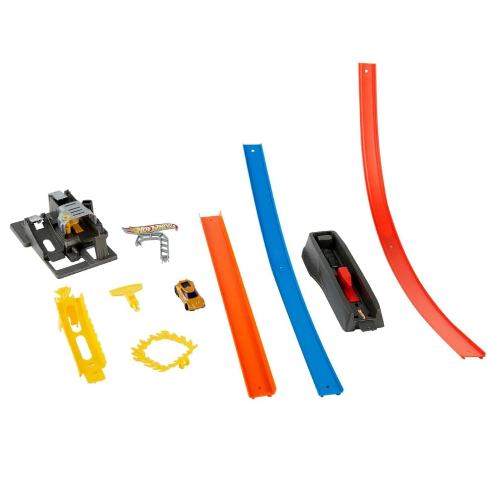 Hot Wheels GND92 Energy Track Set with Double Looping and 1 Hot Wheels Vehicle, Car Racing Track, Great Gift for Children from 5 Years view 3