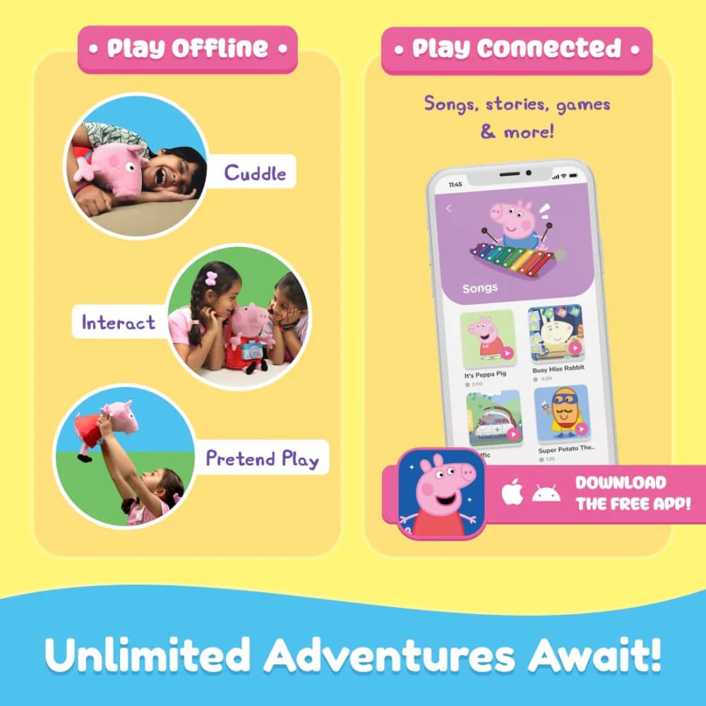 PLAYSHIFU LOVABIES PEPPA PIG view 3