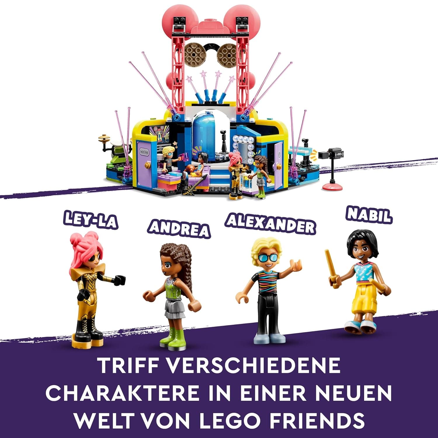 LEGO Friends Heartlake City Music Talent Show Toy 42616 (669 Pieces) view 4
