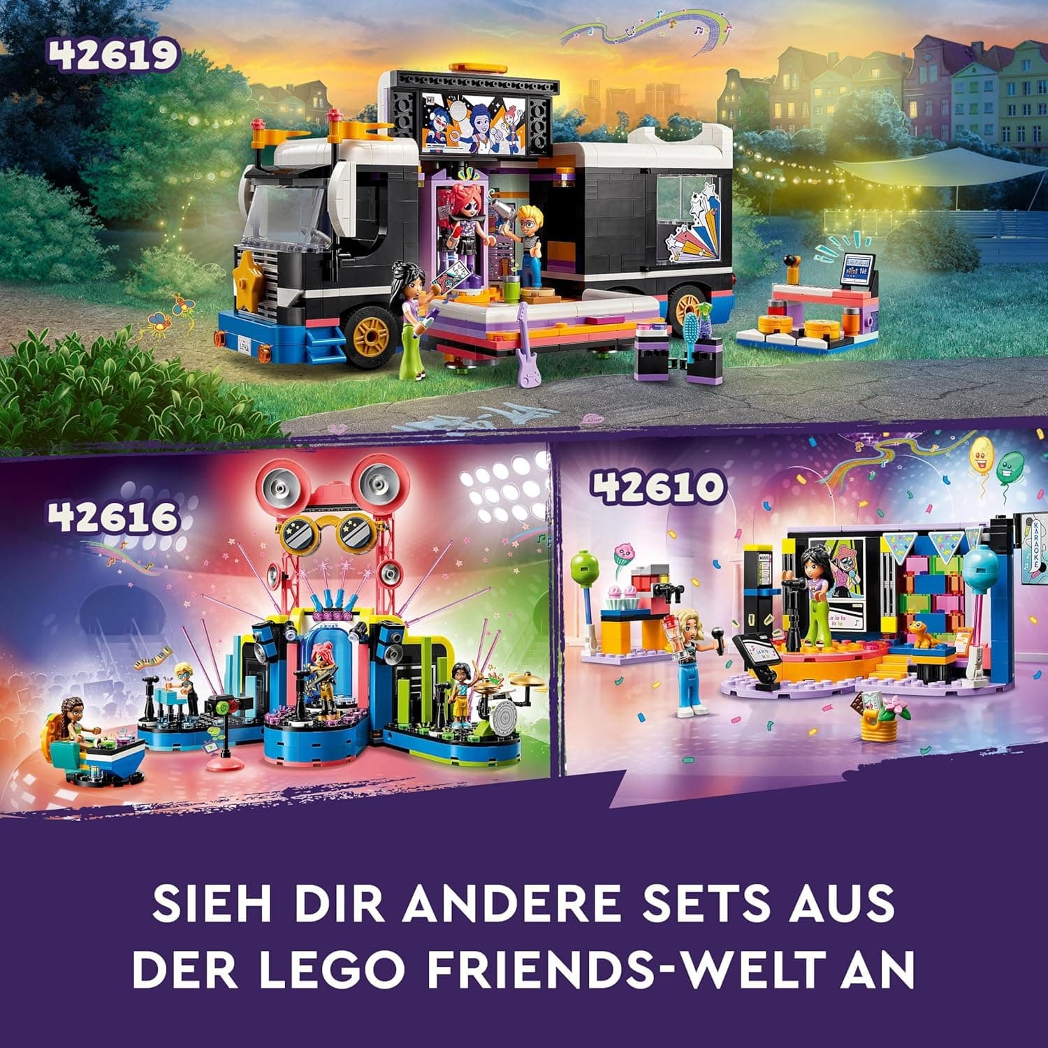 LEGO Friends Heartlake City Music Talent Show Toy 42616 (669 Pieces) view 8