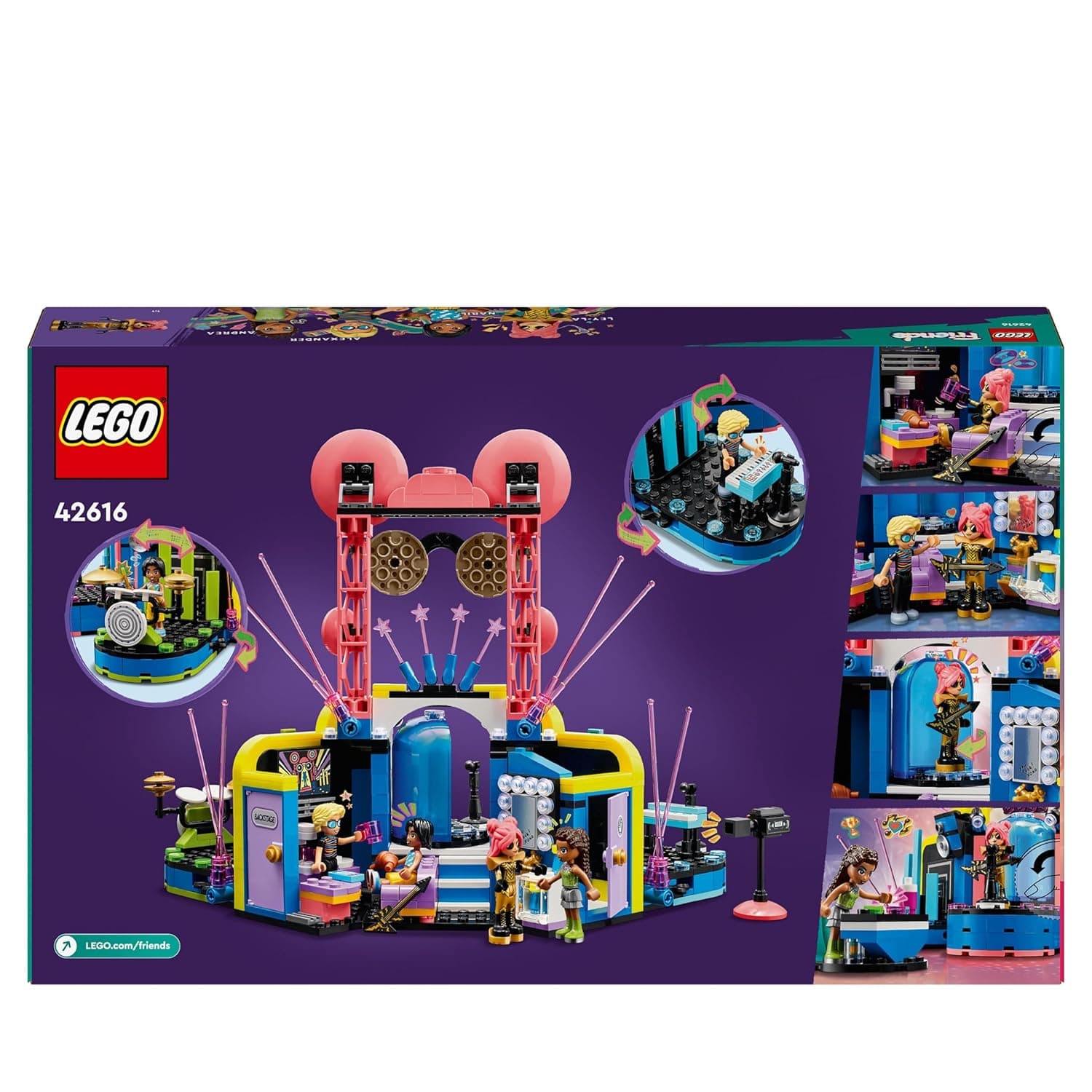 LEGO Friends Heartlake City Music Talent Show Toy 42616 (669 Pieces) view 10