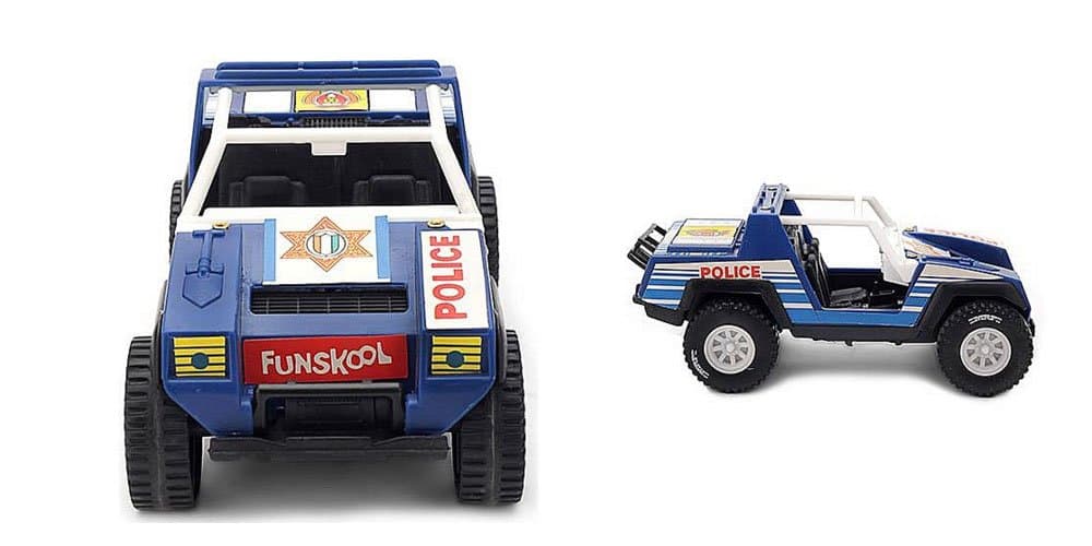 Funskool Police Jeep, Multicolour Push and Go Vehicle, Develops Hand-Eye Coordination, 12 Months & Above, Infant and Preschool Toys view 2