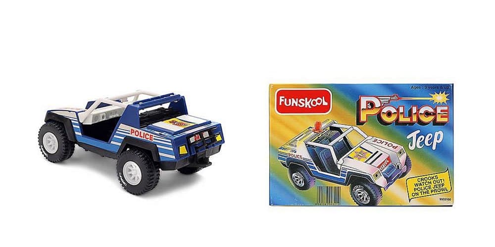 Funskool Police Jeep, Multicolour Push and Go Vehicle, Develops Hand-Eye Coordination, 12 Months & Above, Infant and Preschool Toys view 4