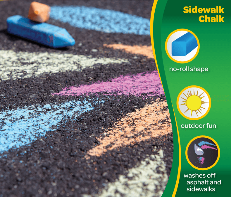 CRAYOLA 24 Count Washable Sidewalk Chalk view 2