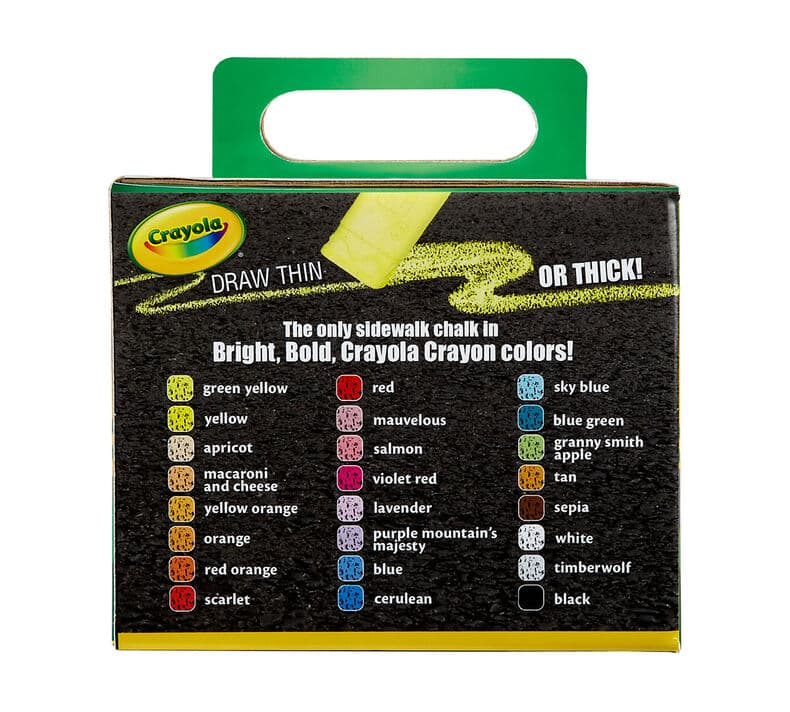 CRAYOLA 24 Count Washable Sidewalk Chalk view 3