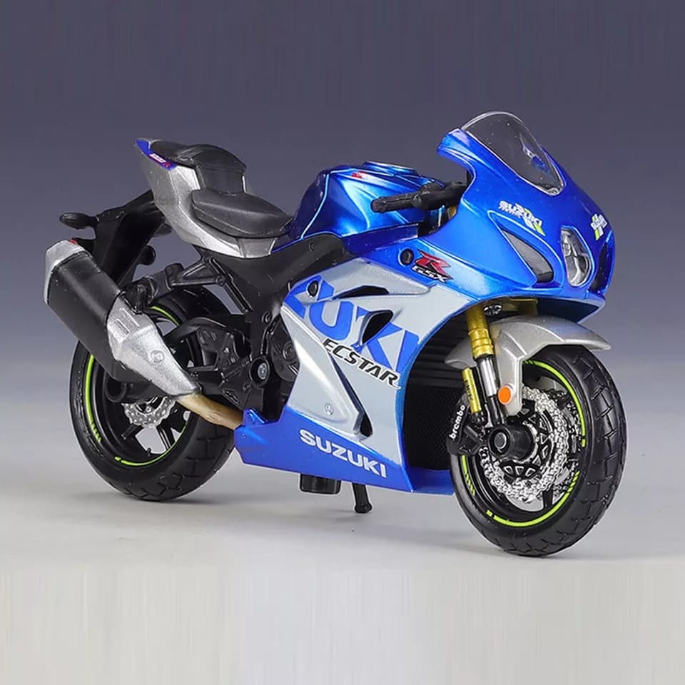 Bburago 1:18 Scale Suzuki GSX-R1000R Diecast Motorcycle Model view 4