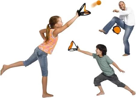 Simba Squap Catch Ball Game Black/Orange view 3