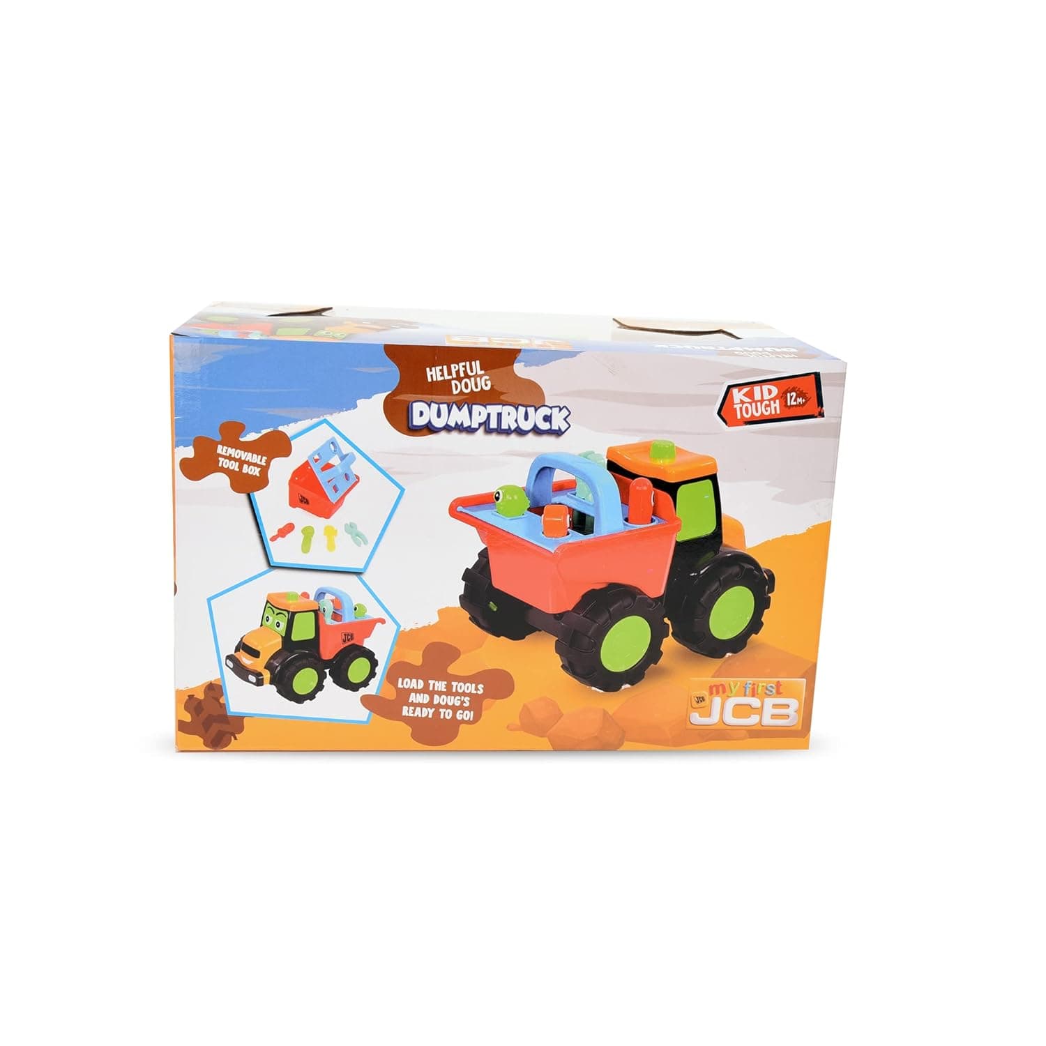 JCB Toy|My 1St Helpful Doug Dumptruck Toy Dumptruck For Kids Heavy Duty Unbreakable Non Electric Best Toy Gift For Toddlers Kids And Boy Authentic Licensed Toy|Yellow view 2