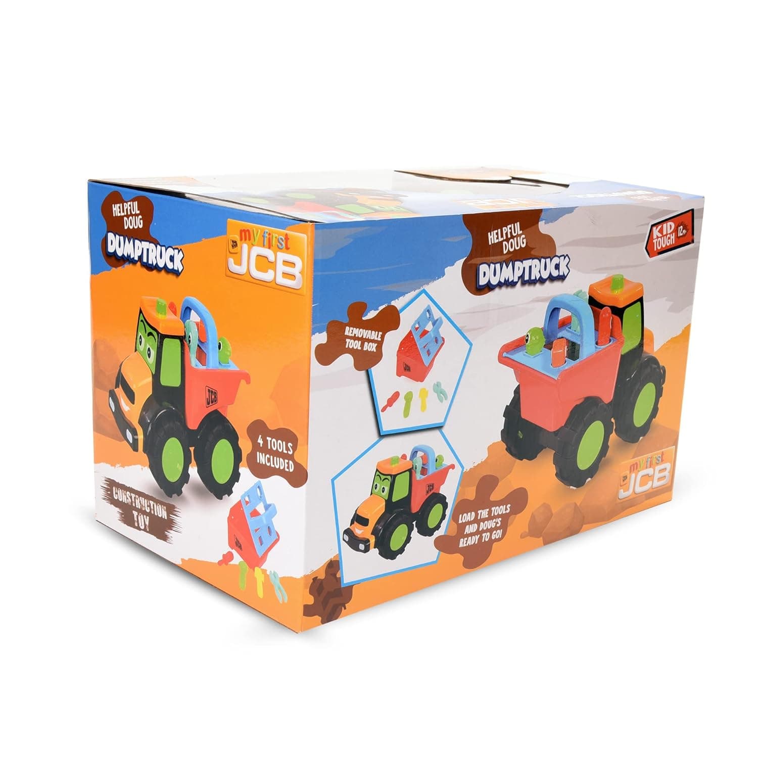 JCB Toy|My 1St Helpful Doug Dumptruck Toy Dumptruck For Kids Heavy Duty Unbreakable Non Electric Best Toy Gift For Toddlers Kids And Boy Authentic Licensed Toy|Yellow view 4