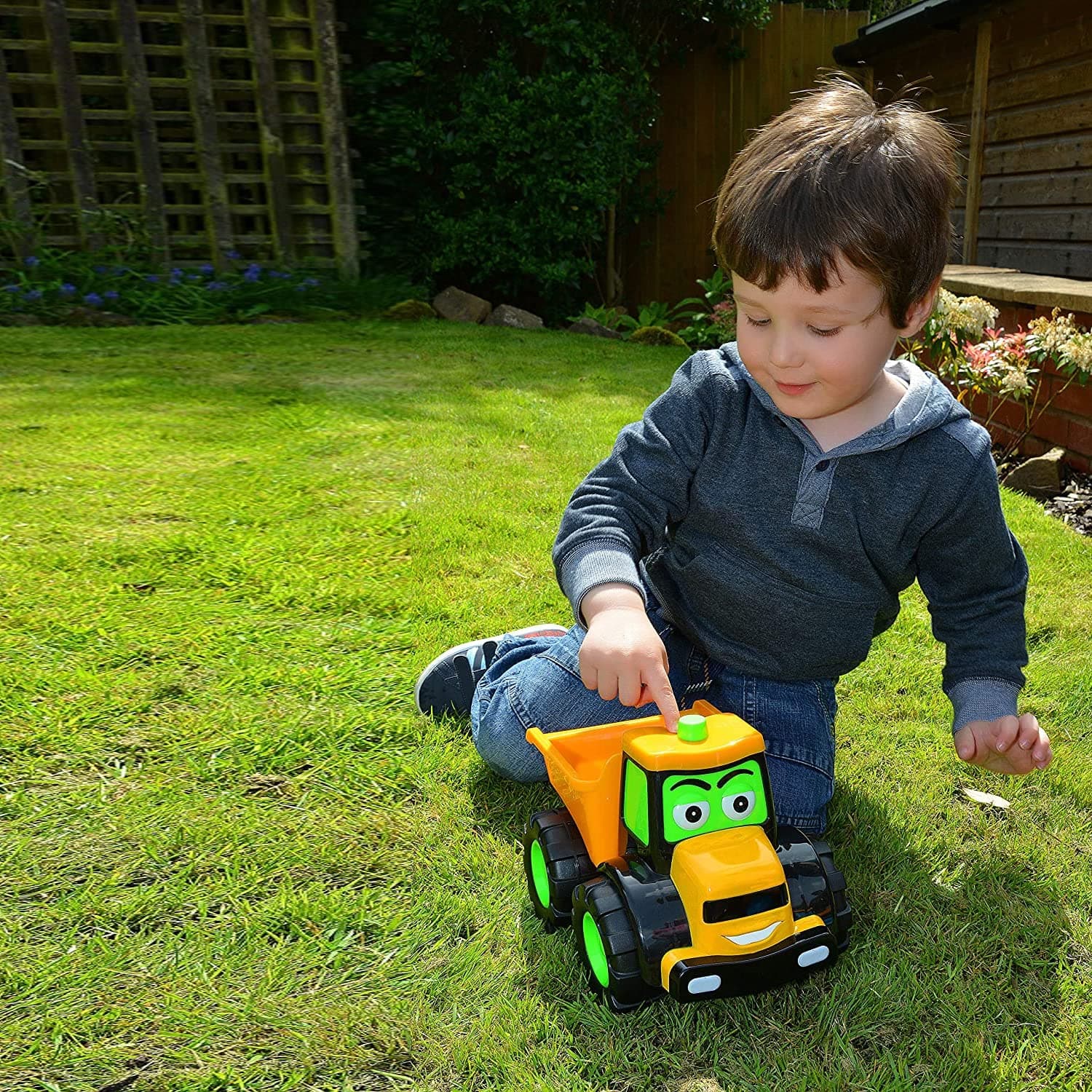 JCB My 1st Big Wheeler Joey Dumptruck for Kids Heavy Duty Unbreakable Non-Electric Gift for Toddlers Boys Authentic Licensed Yellow Toy view 2