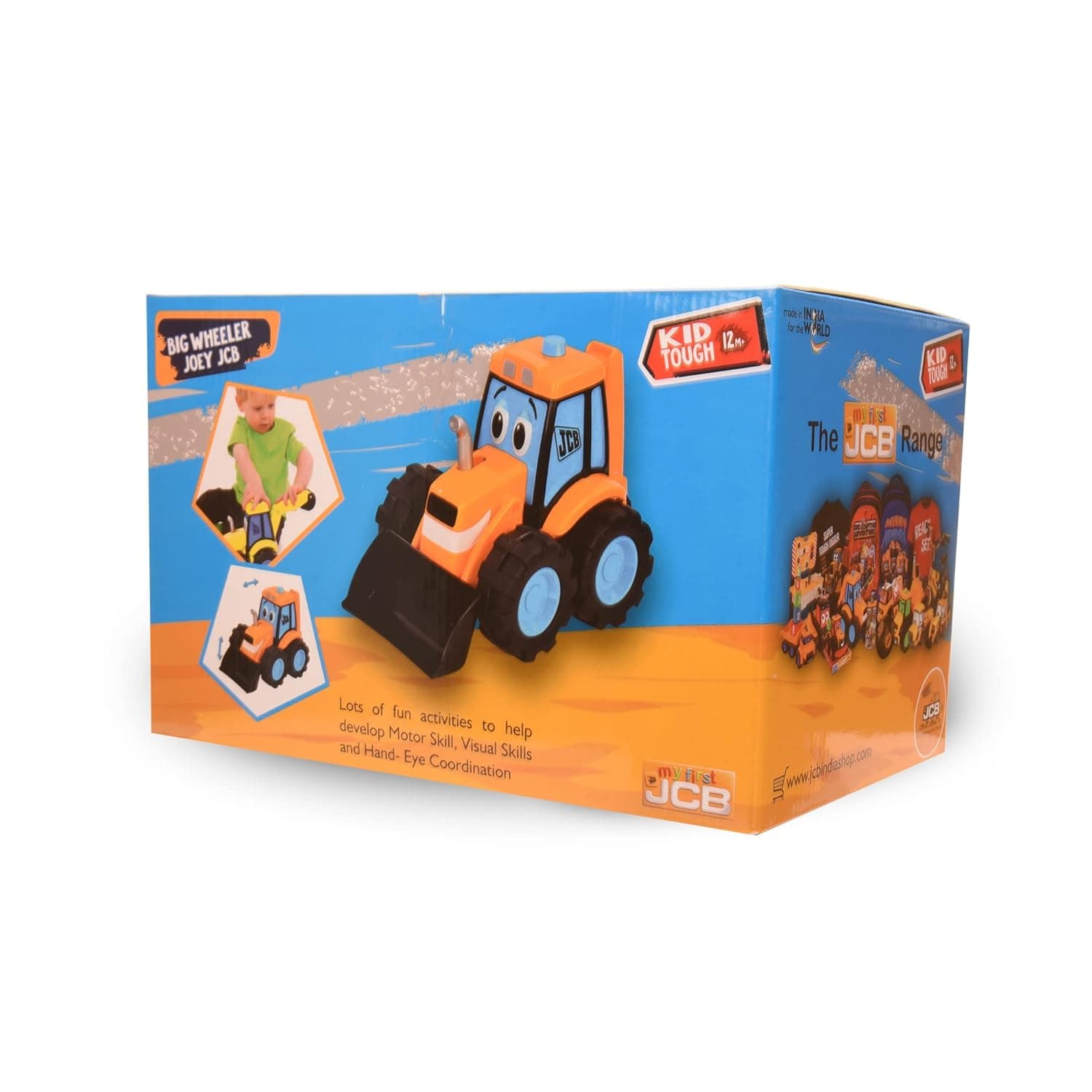 JCB My 1st Big Wheeler Joey Dumptruck for Kids Heavy Duty Unbreakable Non-Electric Gift for Toddlers Boys Authentic Licensed Yellow Toy view 5