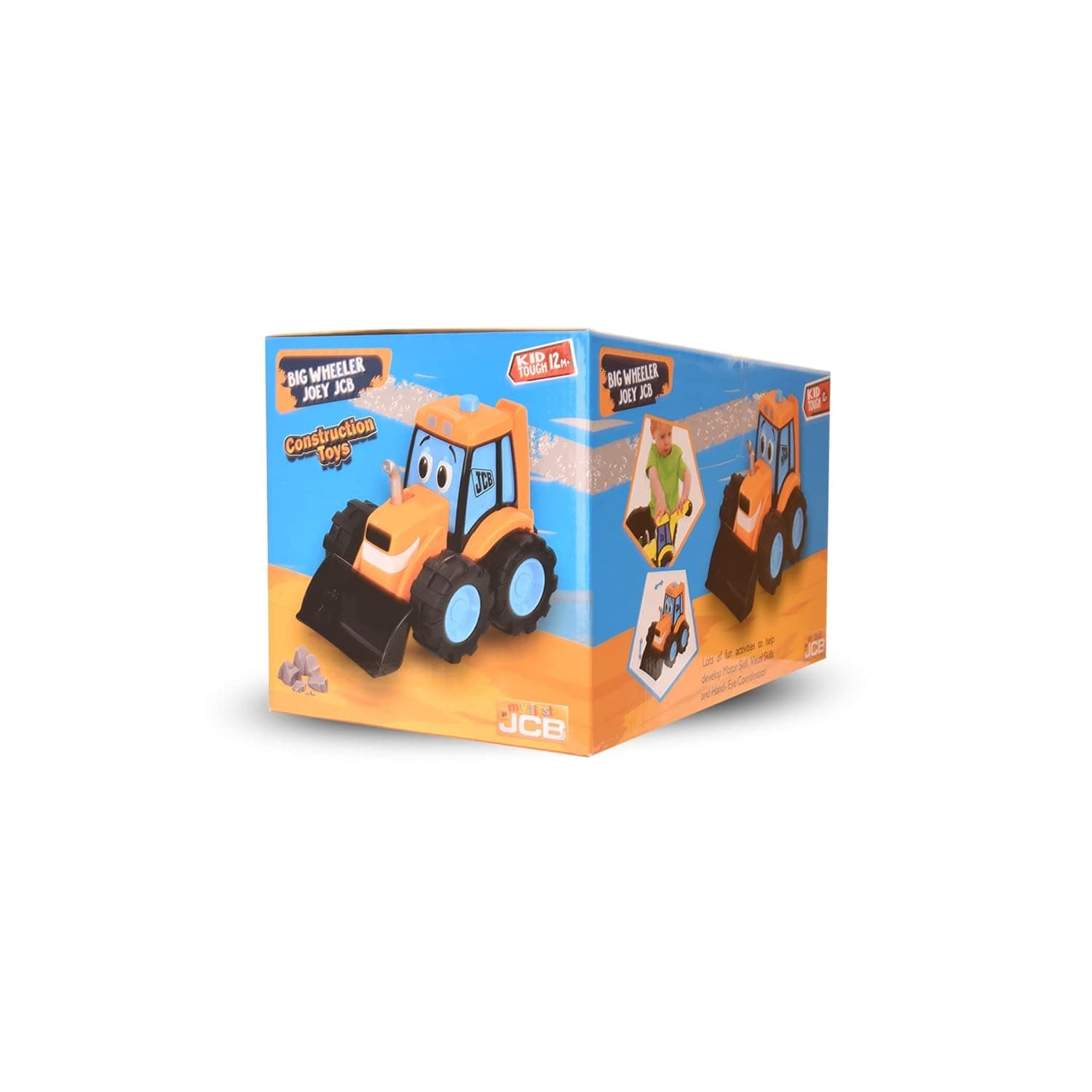 JCB My 1st Big Wheeler Joey Dumptruck for Kids Heavy Duty Unbreakable Non-Electric Gift for Toddlers Boys Authentic Licensed Yellow Toy view 6