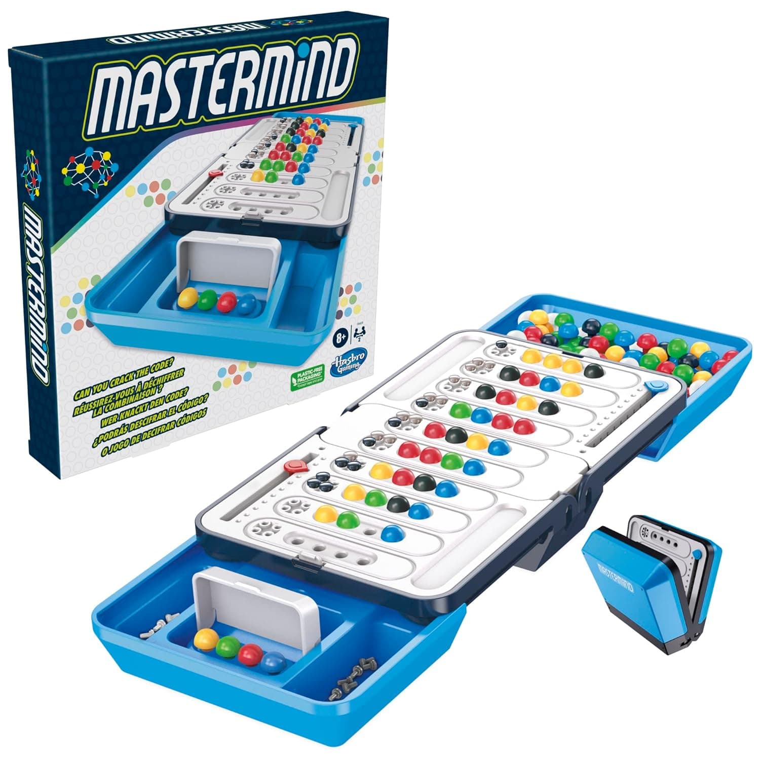 Hasbro Gaming Mastermind Game for Families and Children, Who Cracks the Secret Colour Code, Gift for Families, Family Game view 2