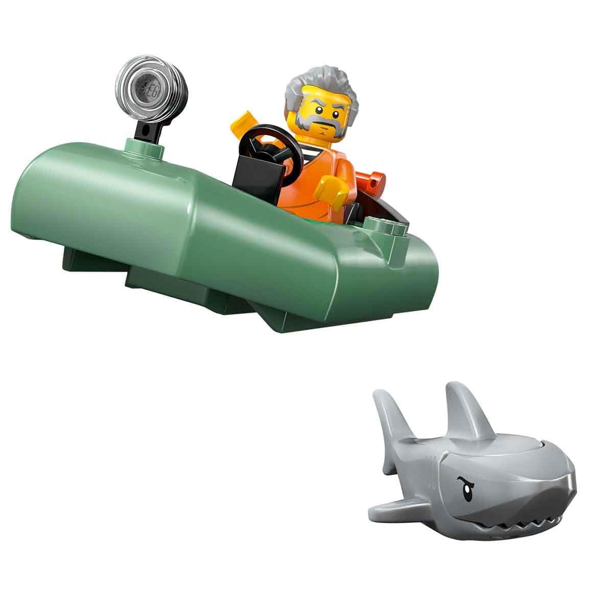 LEGO City Police Boat Chase Toy with a Floatable Speedboat and Dinghy 60456 Building Blocks Toys for 6+ Gift for Boys and Girls