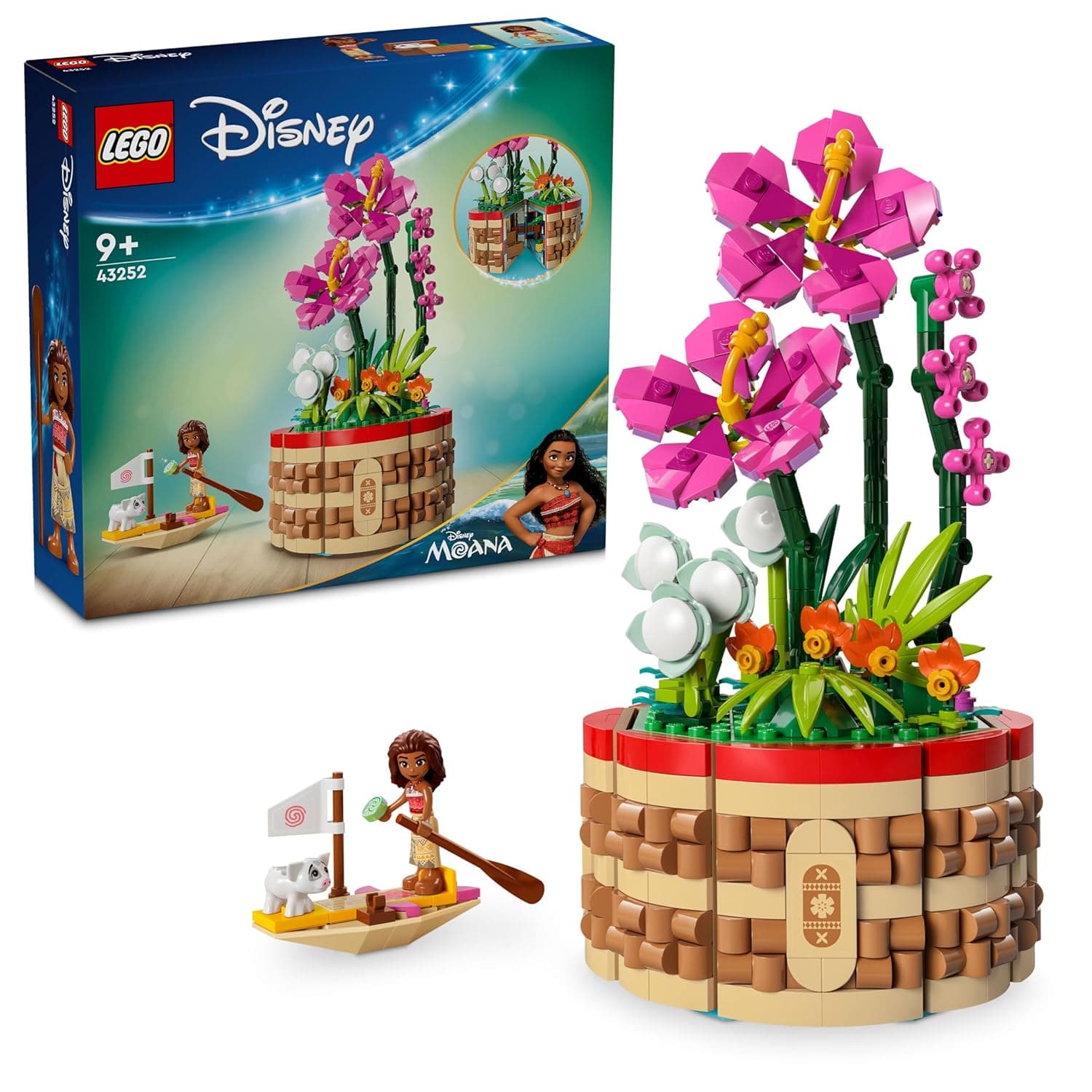 LEGO ǀ Disney Moana’s Flowerpot Buildable Flower Toy 43252 Building Blocks Toys for 9+ Gift for Boys and Girls view 5