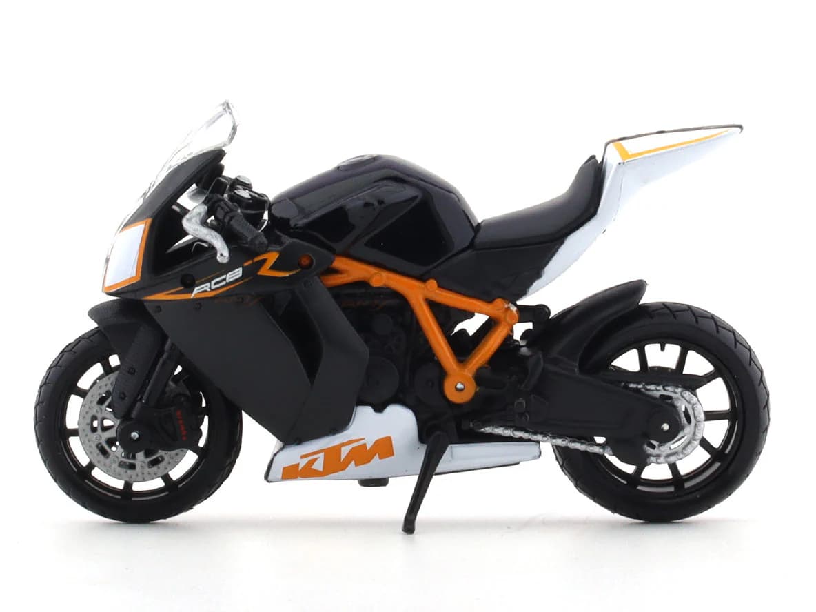 Bburago KTM 1190 RC8 R (Black White Orange) Diecast Motorcycle