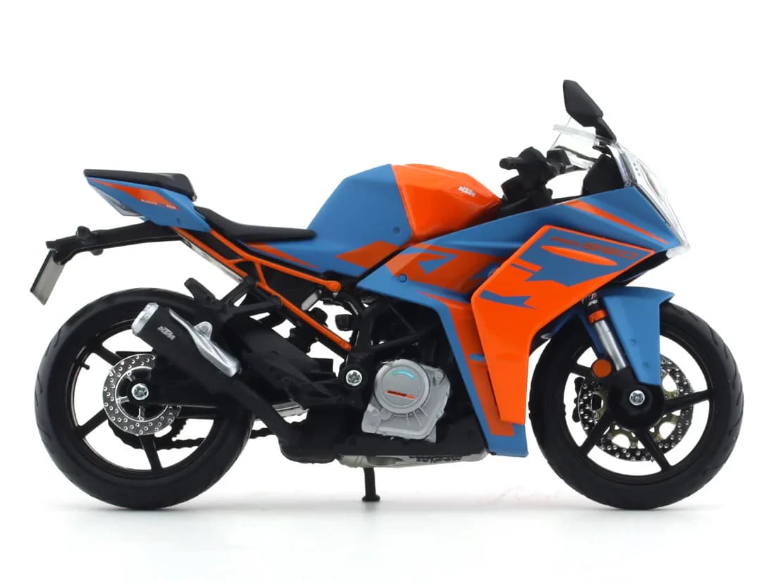 Maisto 1:12 Scale KTM RC 390 (2022) Diecast Sports Motorcycle Model – Orange view 2