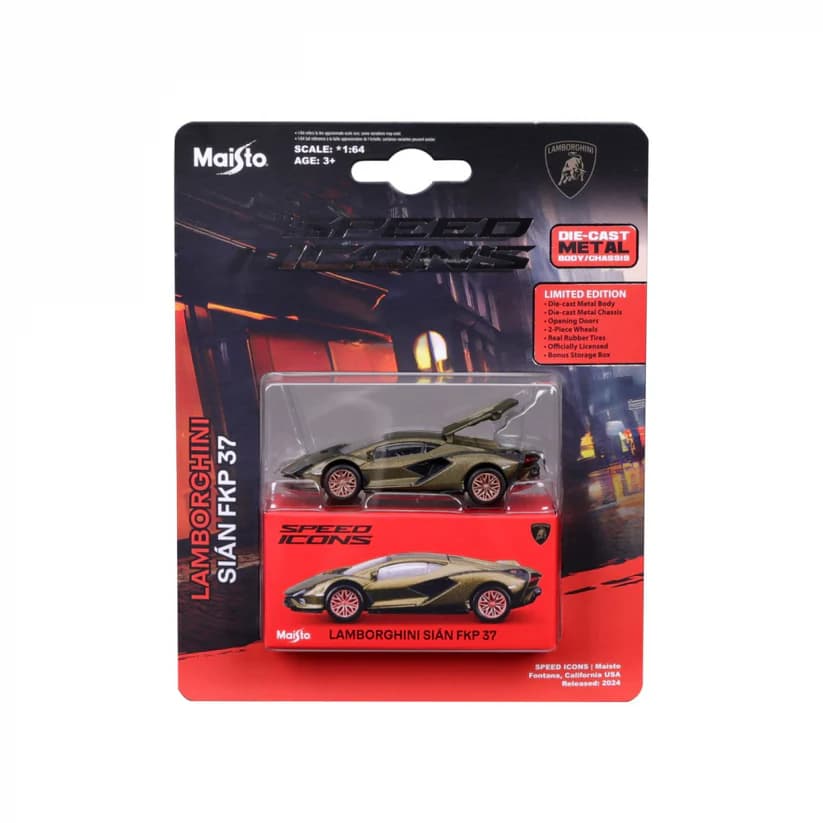 Maisto Speed Icons Lamborghini Sian FKP 37 1:64 Scale Green