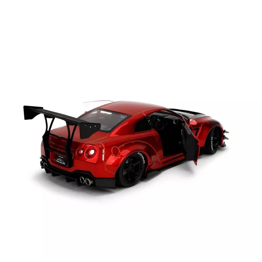 Jada Pink Slips Nissan GTR R35 LB Kit 1.5 Red and Black 1:18 view 5