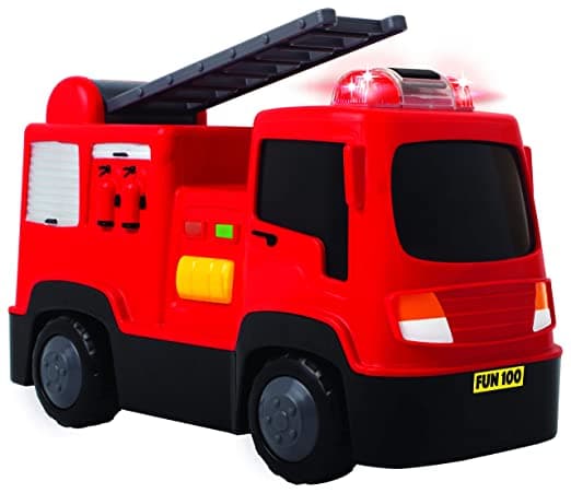 Funskool Giggles Fire Engine Multicolour Vehicle With Lights And Sounds, Develops Motor Skills , 12 Months & Above, Infant And Preschool Toys