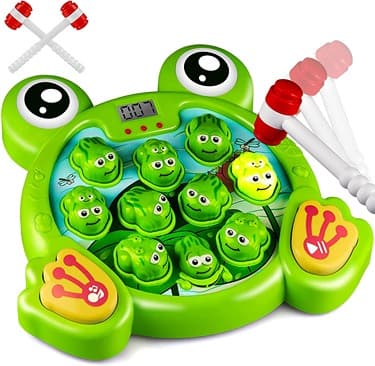 Knick Knack Whack A Frog Interactive Learning Toys Game Box for Age 3-8 Years Old Kids Boys and Girls|Early Child Brain Development Activity, Learning, Skills, Builds Hand-Eye Co-Ordination