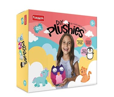 Funskool Diy Plushies , Soft Toy Maker, Make Your Own Stuffed Animal , Art And Craft Kit, Diy Kit, Ages 5 And Above, Multicolour
