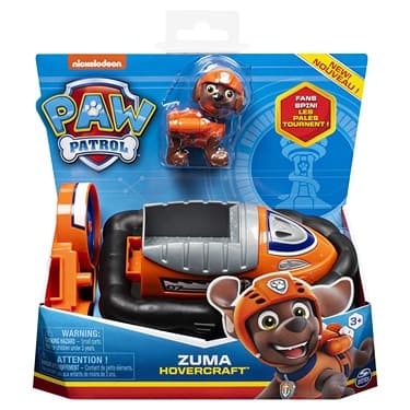 Paw Patrol, Zuma’s Hovercraft Vehicle with Collectible Figure, for Kids Aged 3 and Up, Multicolor, (6061803)