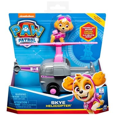 Paw Patrol, Skye Helicopter Vehicle with Collectible Figure