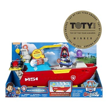 Paw Patrol Nickelodeon Sea Patroller Transforming Vehicle With Lights And Sounds- Multicolor