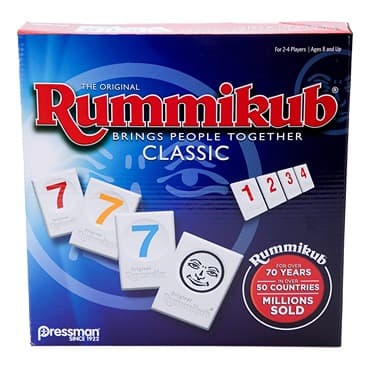 Funskool Games Rummikub Wooden Tiles, 2-4 Players, Strategy Game