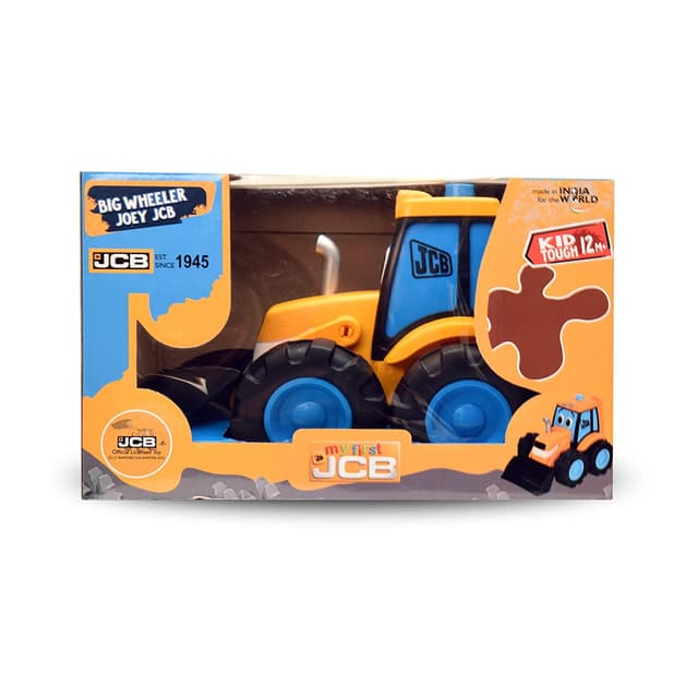 JCB My 1st Big Wheeler Joey Dumptruck for Kids Heavy Duty Unbreakable Non-Electric Gift for Toddlers Boys Authentic Licensed Yellow Toy