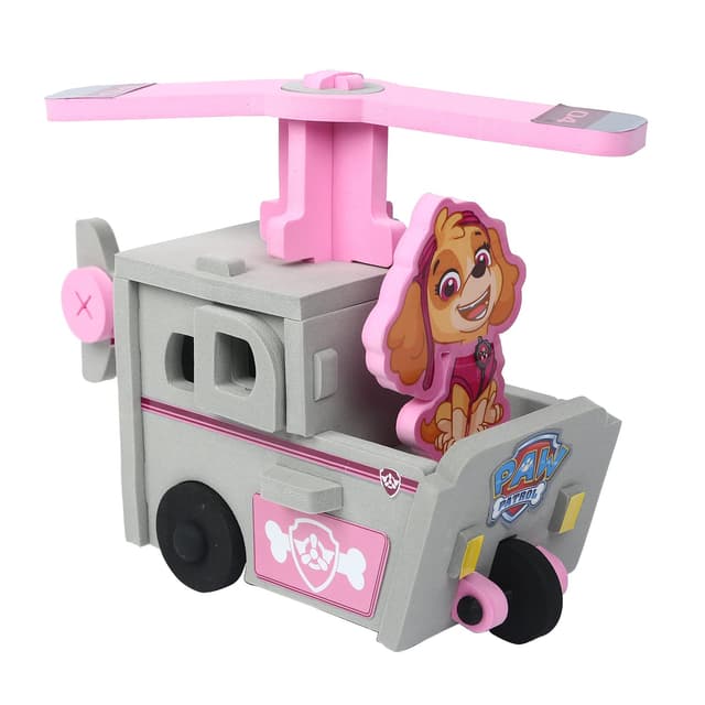 Li'l Wizards Paw Patrol Skye Build N' Play|Easy Build 3D Soft Foam Vehicle