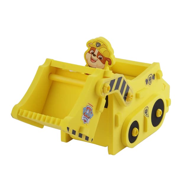 Li'l Wizards Paw Patrol Rubble Build N' Play|Easy Build 3DSoft Foam Vehicle