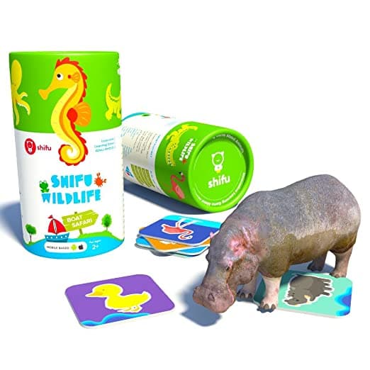 Playshifu Boat Safari - AR Educational 4D Game for Toddlers, 20 Aquatic Animals Toy Gift