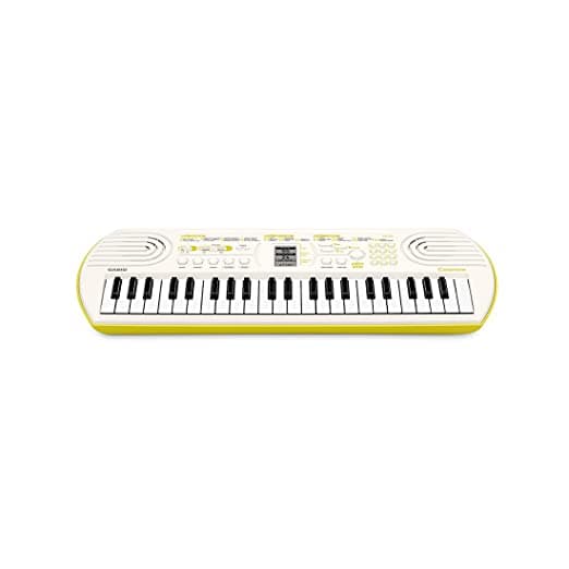 Casiotone Mini Keyboard SA-80 with Piano tones, White (44 Keys)