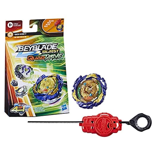 BEYBLADE Burst QuadDrive Vanish Fafnir F7 - Stamina/Balance Type - Bey Blade Spinning Top Starter Pack Toy, Beyblade Battling Game Top Toy with Launcher for Kids Ages 8+, Original Beyblade by Hasbro