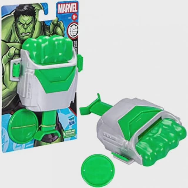 Marvel Hulk Gamma Blaster with Disc,Role Play Super Hero Toys for Kids Ages 5&Up,Multi