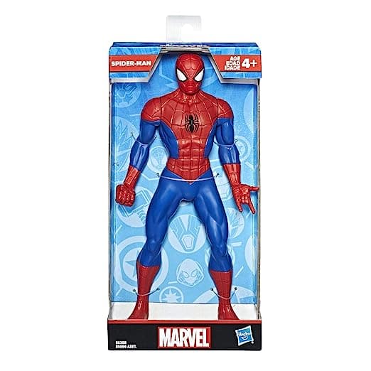 Marvel Spiderman Action Figure (9.5 Inches, Multicolor), Toys for Kids Ages 4 and Up (E6358AS00)
