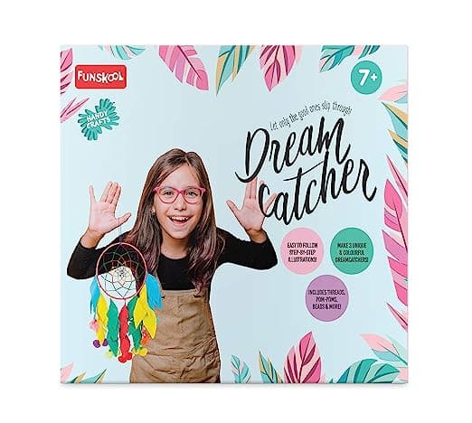 Funskool - Handycrafts Dreamcatcher,DIY Dreamcatcher, Make 3 Pieces