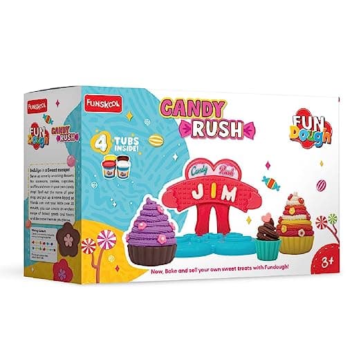 Fundough - Candy Rush, Cutting and Moulding Playset