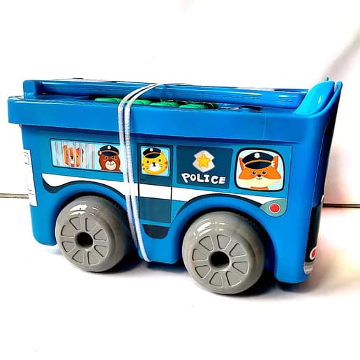 Sunta Building Blocks In Trolley Container - 30Pcs (Police)